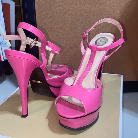 Pink Platform Heels - Picture 1 of 8